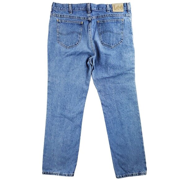 Lee Vintage Jeans USA Union Relaxed Straight Leg Cotton Men's "38x32" Real 36x30 - Picture 3 of 14